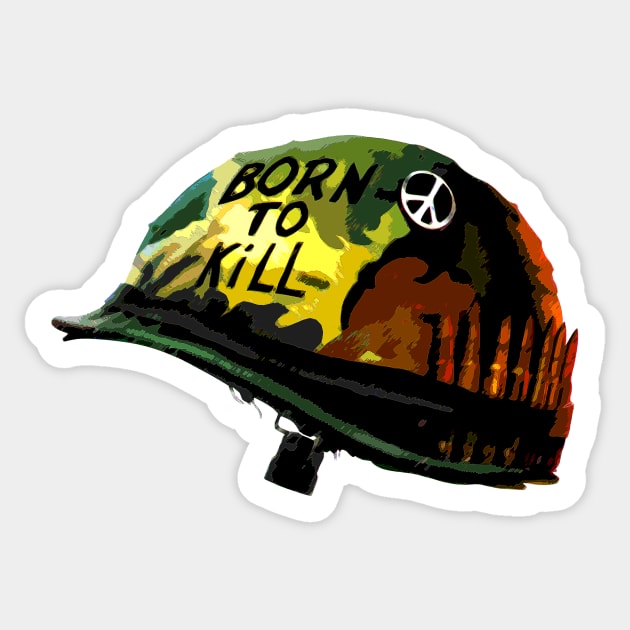 Full Metal Jacket. Sticker by TEEVEETEES